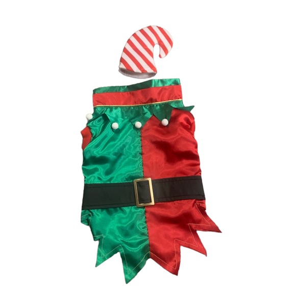 Santa little Elf dog coustume  Size M - Picture 1 of 8